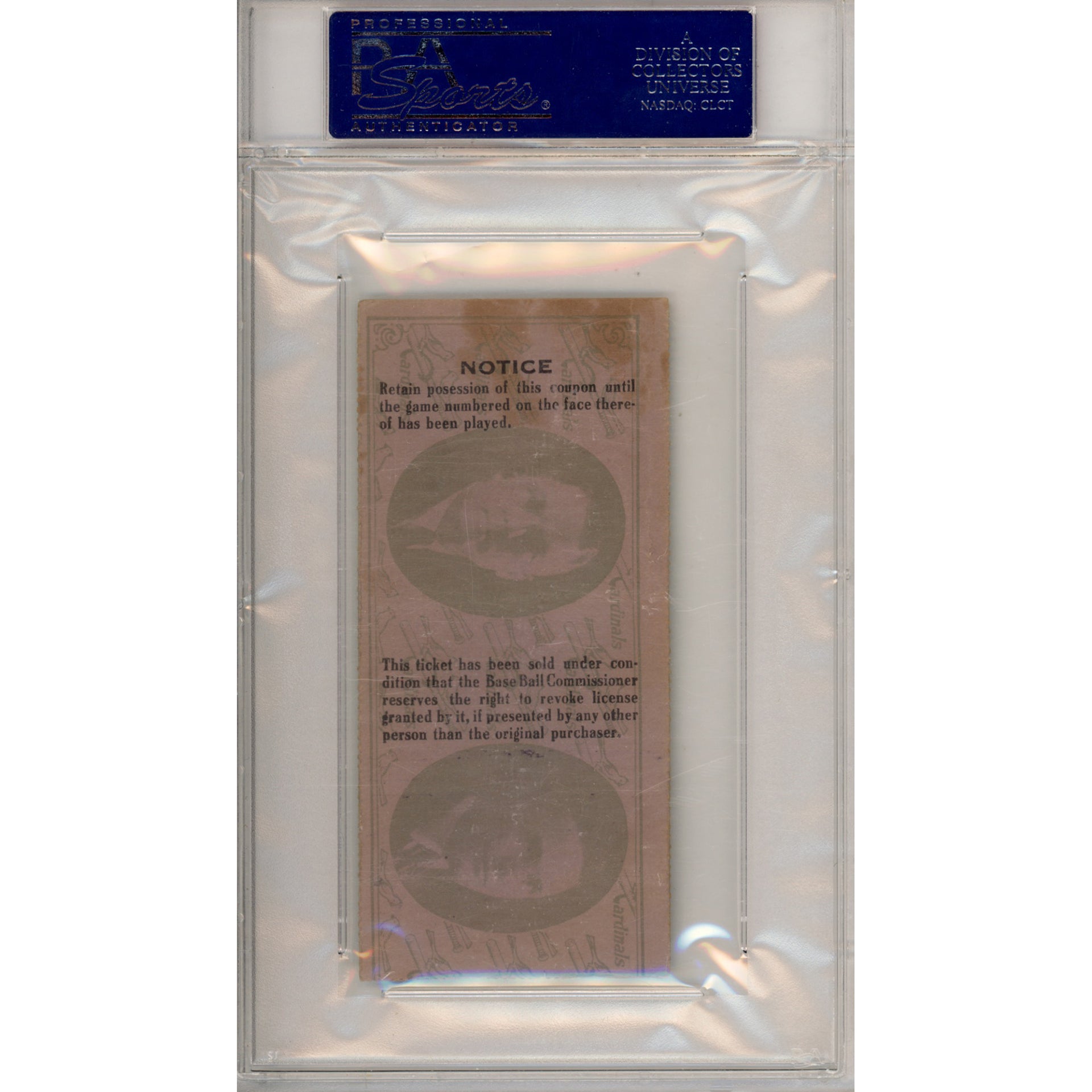 1926 World Series Game 4 Ticket Stub VG 3 (PSA/DNA)