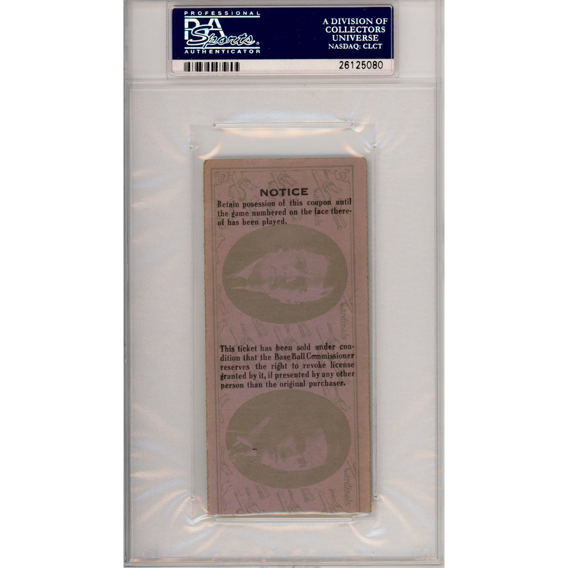 1926 World Series Game 7 Ticket Stub VG-EX 4 (PSA/DNA)