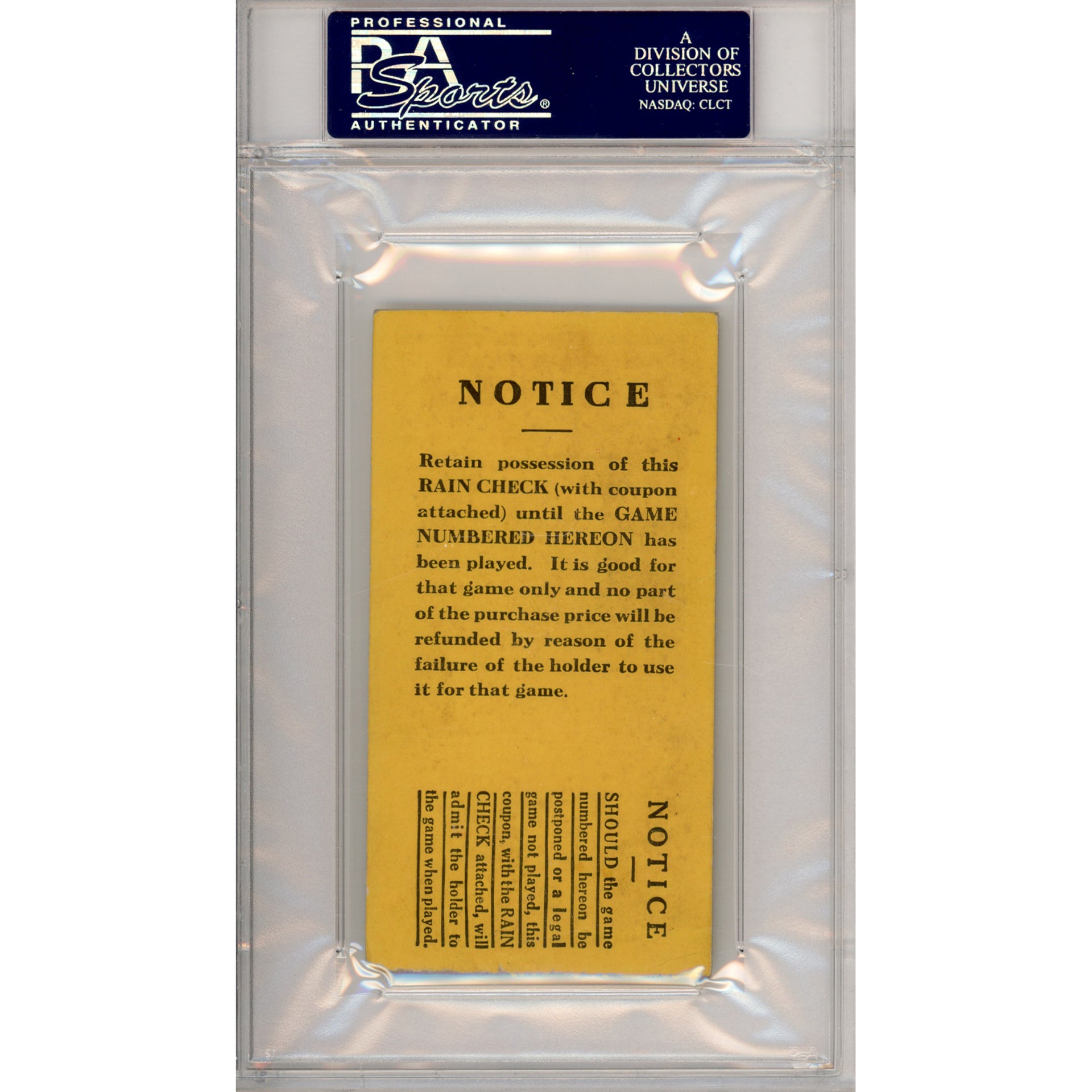 1926 World Series Game 4 Ticket Stub VG-EX 4 (PSA/DNA)