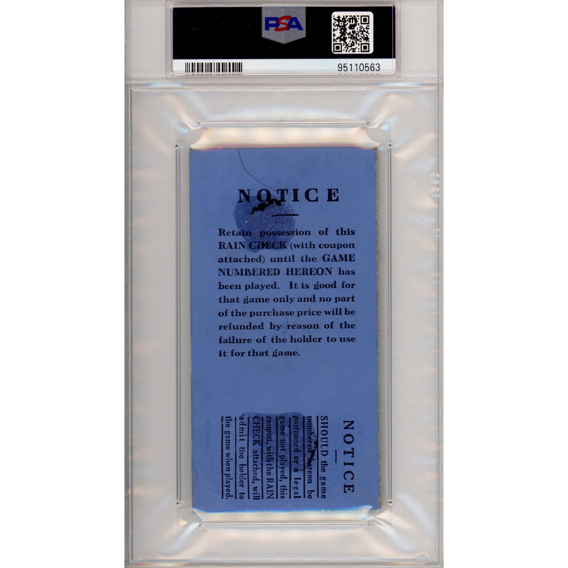 1927 World Series Game 3 Ticket Stub Good 2 (PSA/DNA - 95110563)