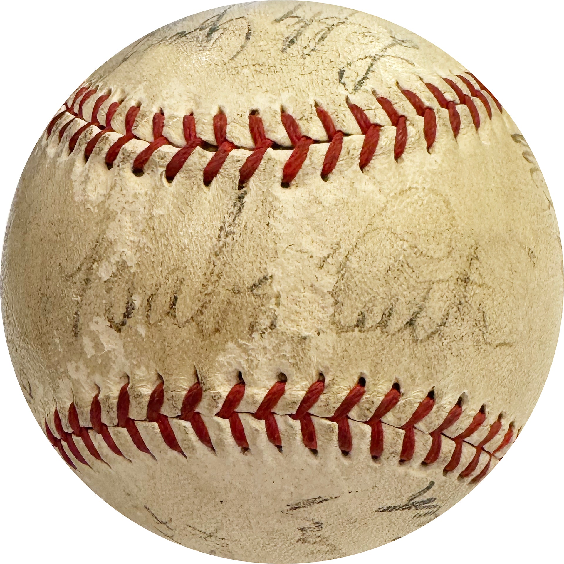 1934 Major League All Stars Multi Signed Ball (PSA/DNA)