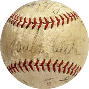 1934 Major League All Stars Multi Signed Ball (PSA/DNA)