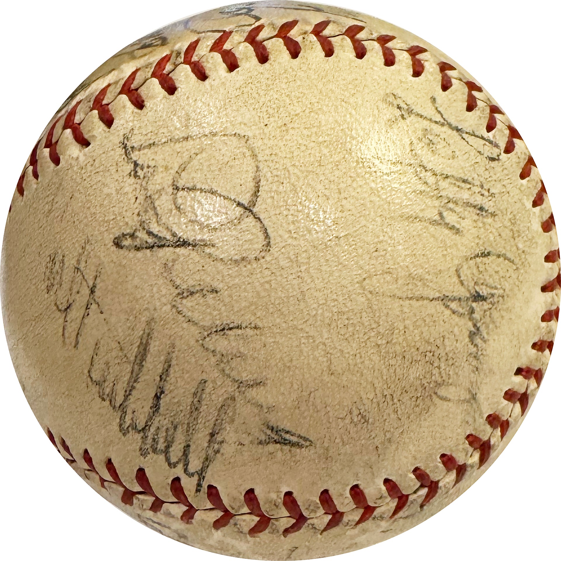 1934 Major League All Stars Multi Signed Ball (PSA/DNA)