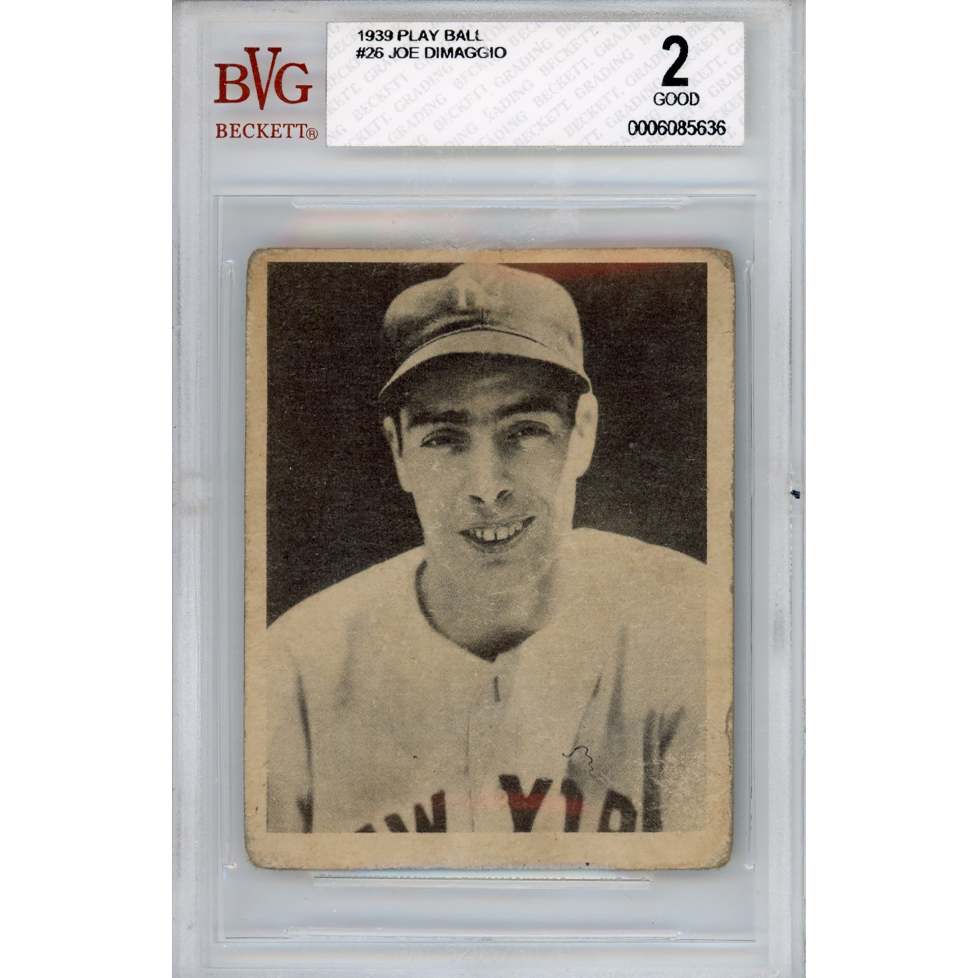 1939 Play Ball Joe DiMaggio #26 Good 2 (Beckett)