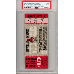 1948 World Series Game 5 Ticket Stub VG-EX 4 (PSA/DNA)