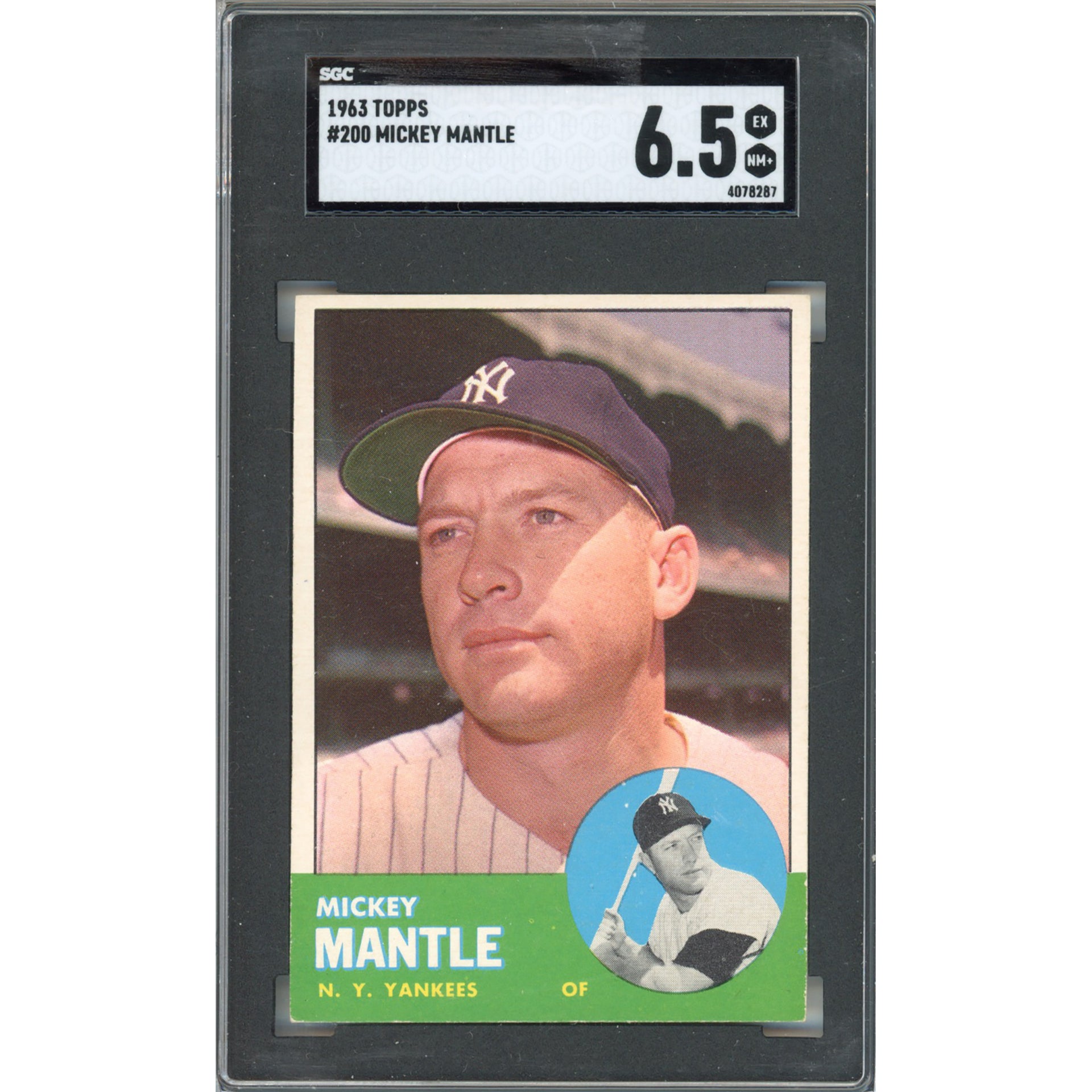 1963 Topps Mickey Mantle #200 EX/NM+ 6.5 (SGC)
