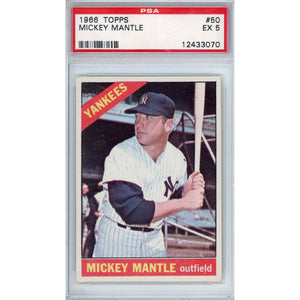 1966 Topps Mickey Mantle #50 EX 5 (PSA/DNA)