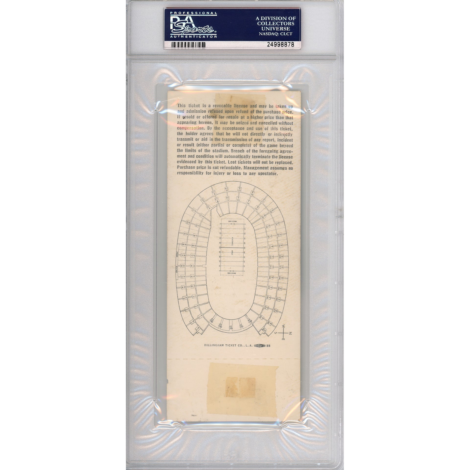 1967 Super Bowl I Full Ticket Good 2 (PSA/DNA)