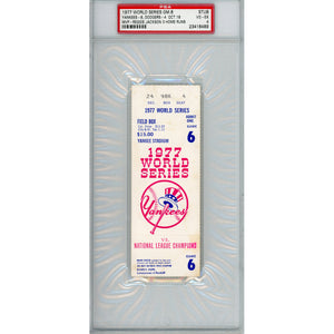 1977 World Series Game 6 Ticket Stub VG-EX 4 (PSA/DNA)