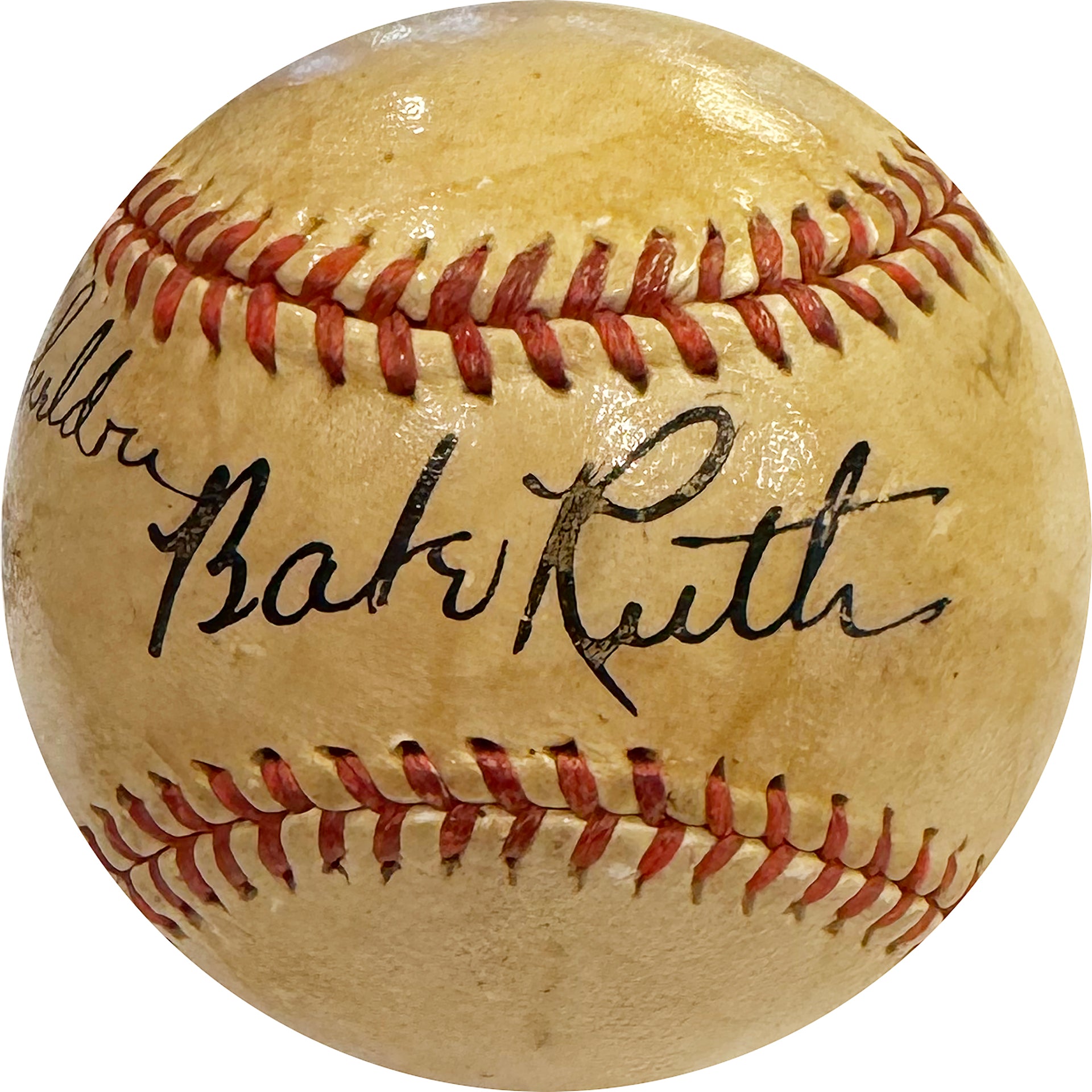 Babe Ruth Signed Reach Official Baseball (JSA) - Auto Grade 8