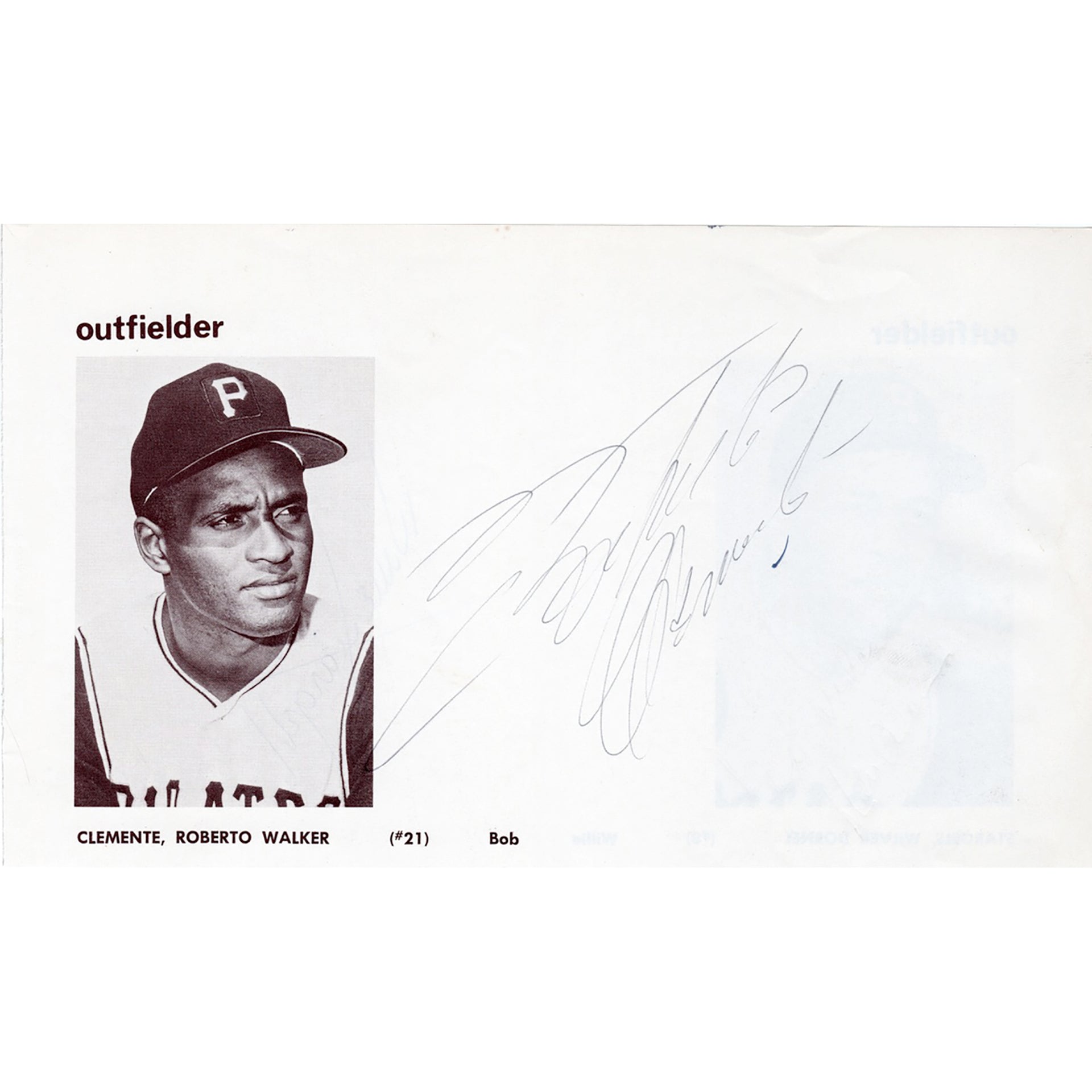 Roberto Clemente/Willie Stargell Large Photo Page (JSA)