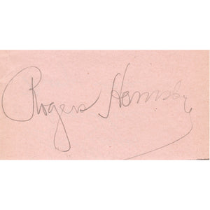 Rogers Hornsby Signed Pink Cut