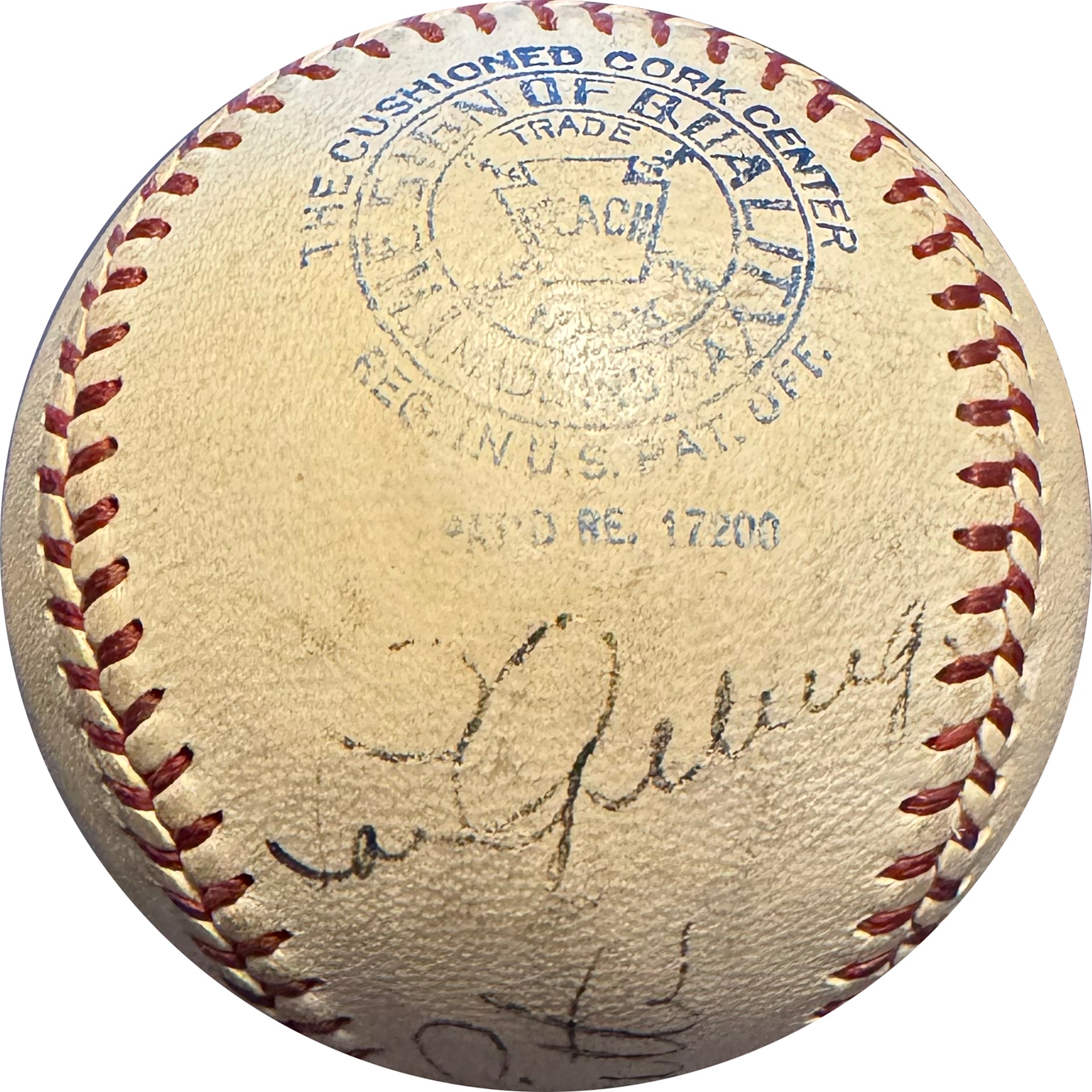 Babe Ruth, Lou Gehrig  & Arthur Fletcher Triple Spalding Baseball (JSA)
