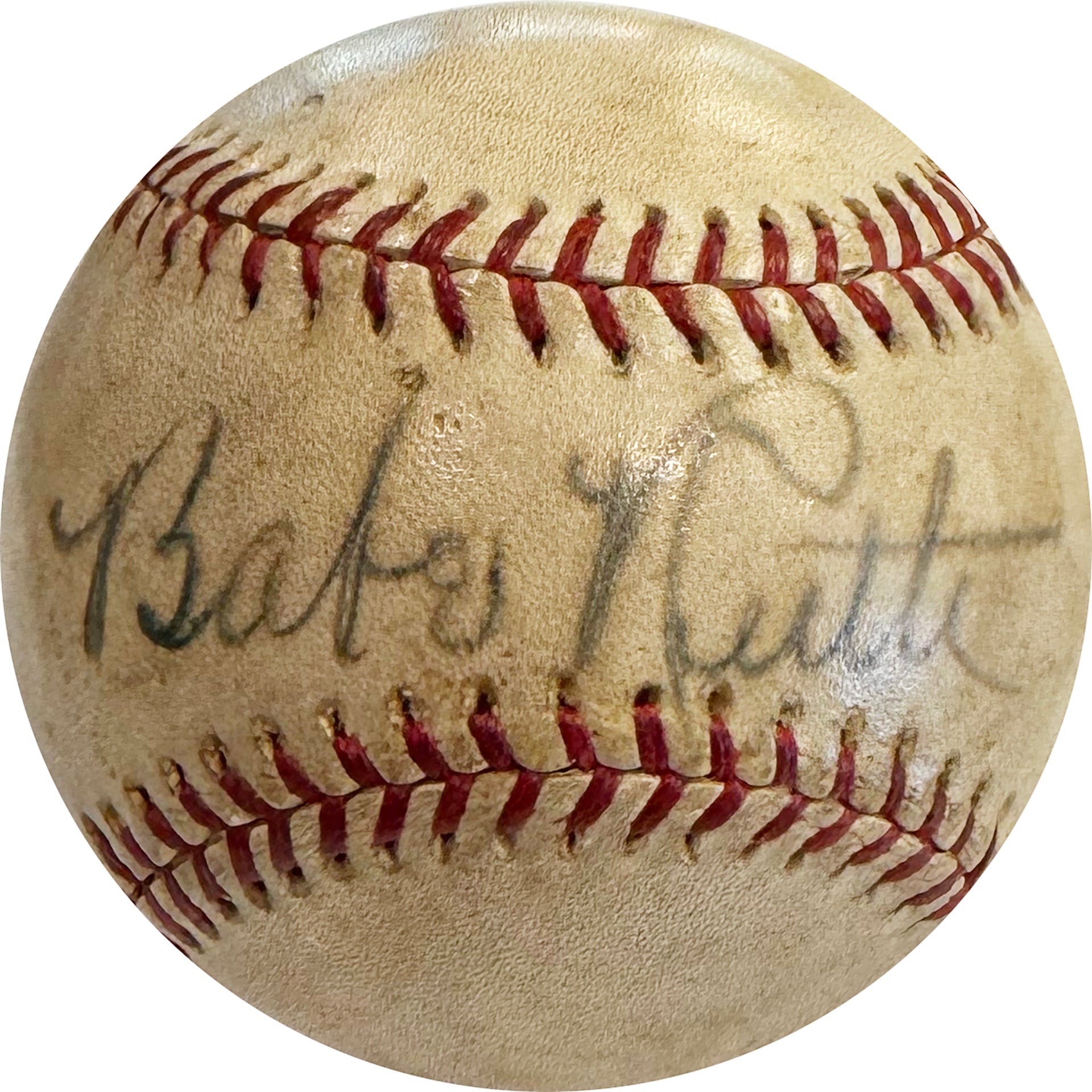 Babe Ruth Signed William Harridge AL Baseball (JSA)