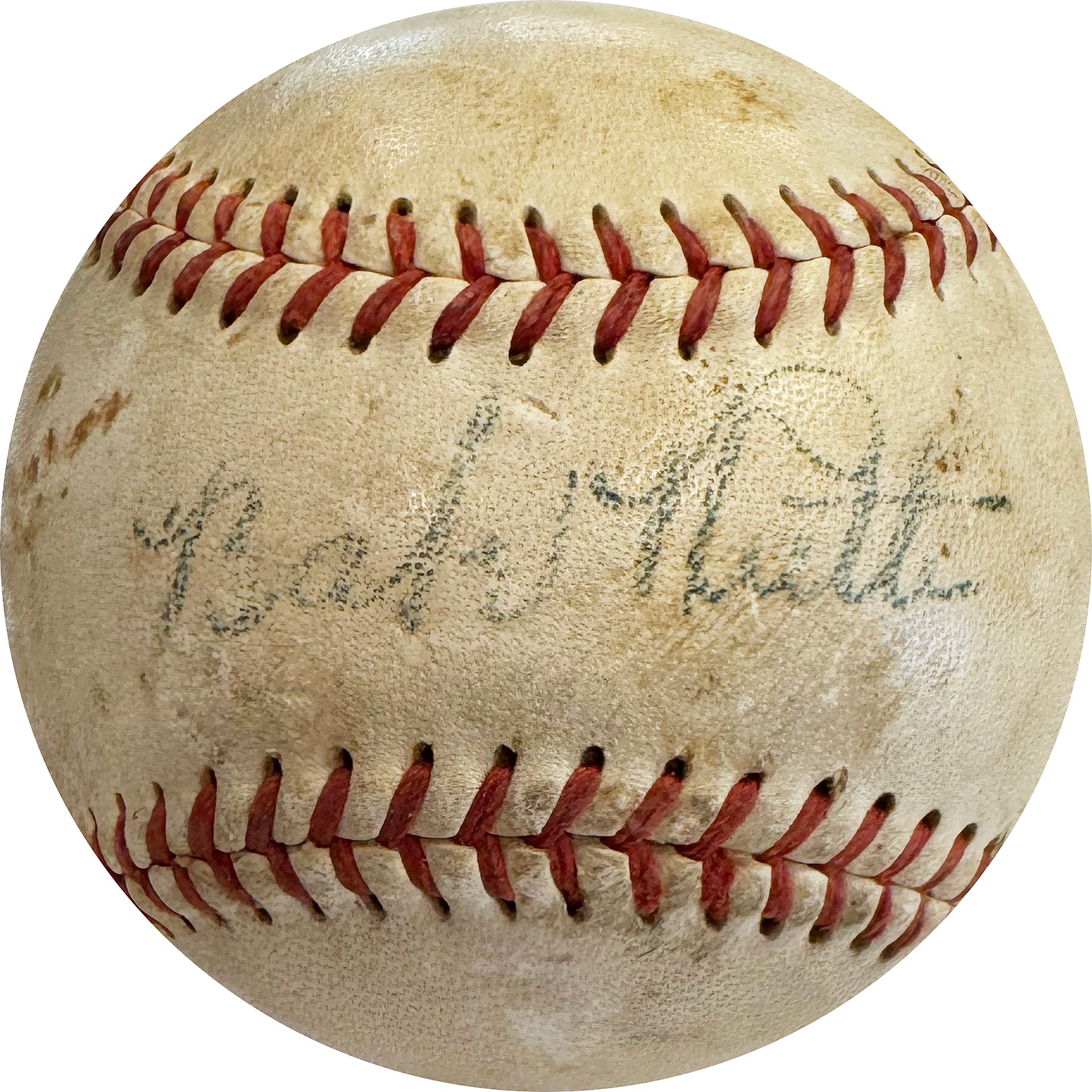 Babe Ruth Single Signed Baseball (PSA/DNA AP00164)
