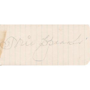 Tris Speaker Lined Pape Cut (JSA)